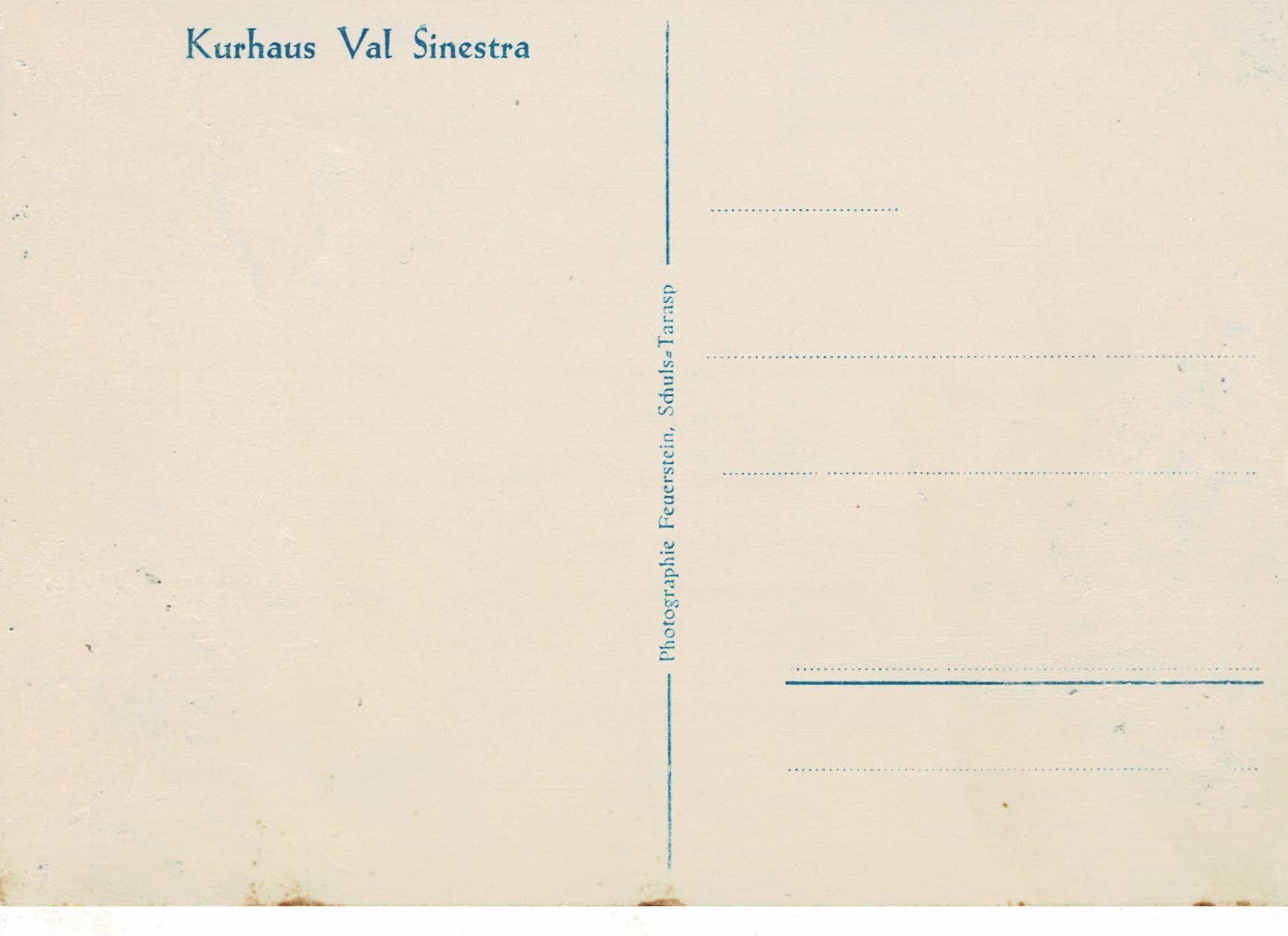 Ansichtskarten: AUTO-POST-ROUTE Schuls-Tarasp Val Sinestra GR ca 1930! – Neu (gemäss Beschreibung) aus Hergiswil NW von Kartenfrau 1