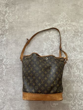 vintage  Sac seau Louis Vuitton Monogram toile et cuir 