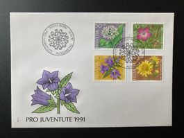 FDC Pro Juventute 1991