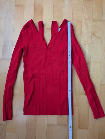 Roter Strickpullover von Sandro, Grösse S, Top Zustand
