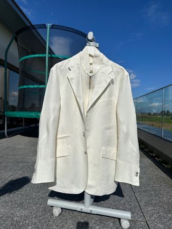 NEU!! Corneliani White Linen Jacket 52