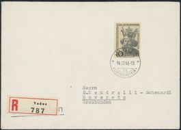 FL - 1946 - Heiliger Luzius - Ersttagsbrief FDC