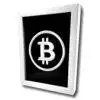 Bitcoin‑Logo 3D‑Embroidery Artwork – gerahmtes Wandbild – ne