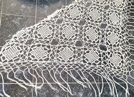 Wunderschöne Stola, Handarbeit, Anf. 1970er