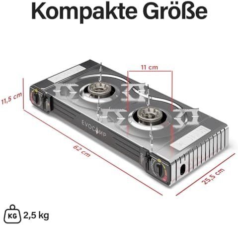 Cucine: Gaskocher 2-flammig Piezozündung Camping – Nuovo e nell'imballaggio originale da Hundwil venduto da pac_6jh8 2