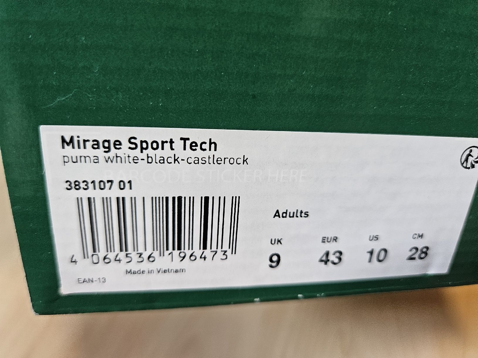Puma Herrenschuhe: basket puma mirage sport tech – Neu und originalverpackt aus Onnens FR von YNM90 4