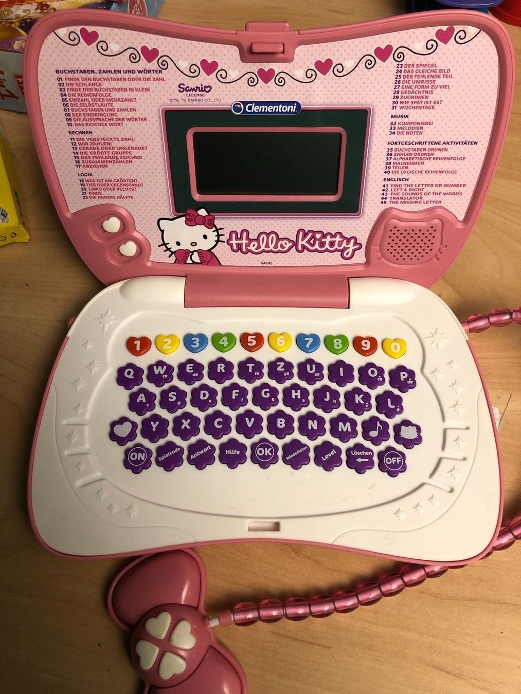 Hello Kitty Giocattoli: Hello Kitty LernspielLaptop Clementoni – Usato da Obergerlafingen venduto da cabo4 1