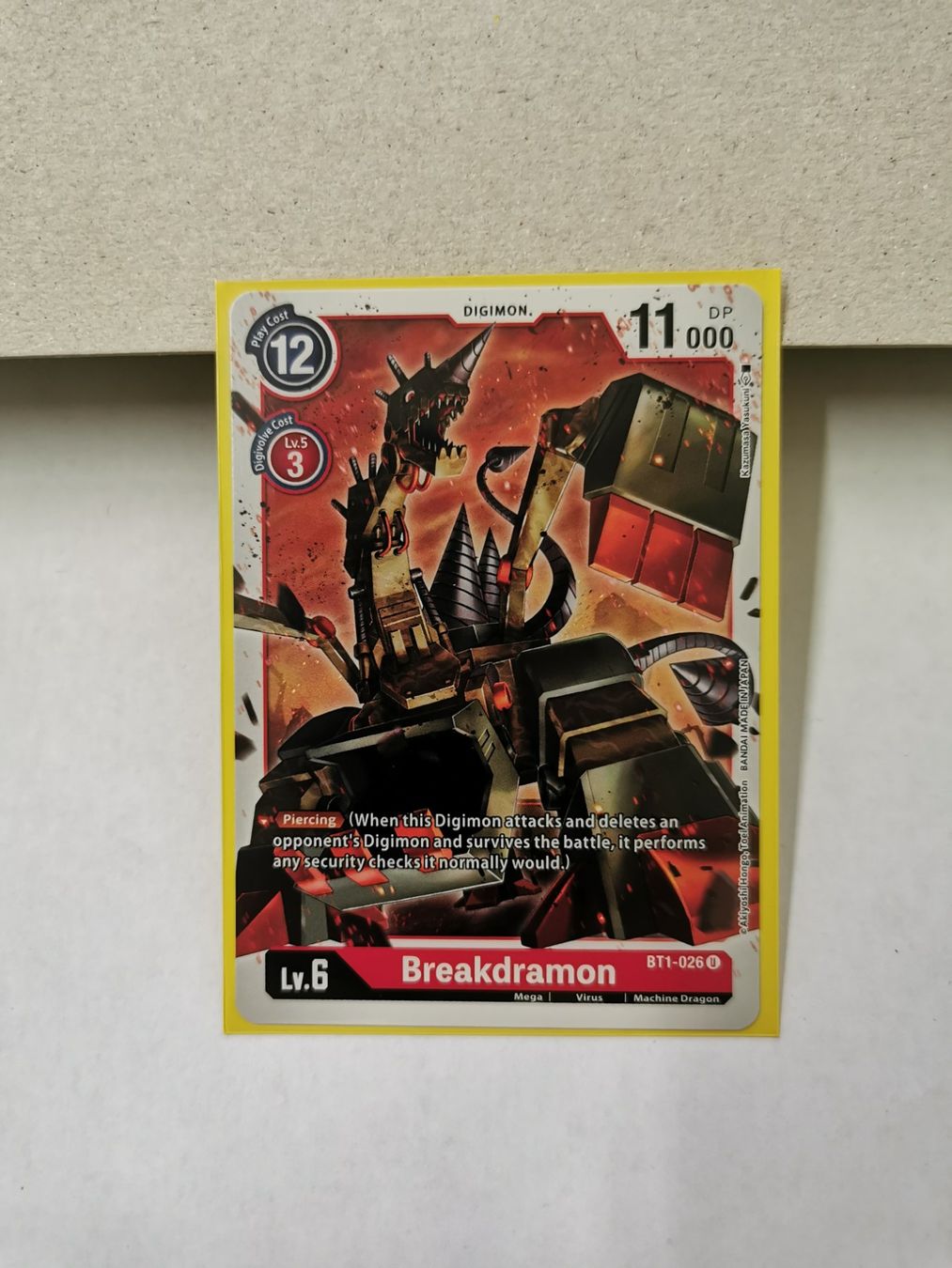 Carte collezionabili: Digimon Breakdramon BT1-026 U Lv6 2020 – Nuovo (secondo la descrizione) da Sisseln AG venduto da schenk-figuren