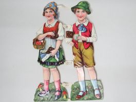 Oblaten Hänsel & Gretel NOS made in Germany Glanzbilder