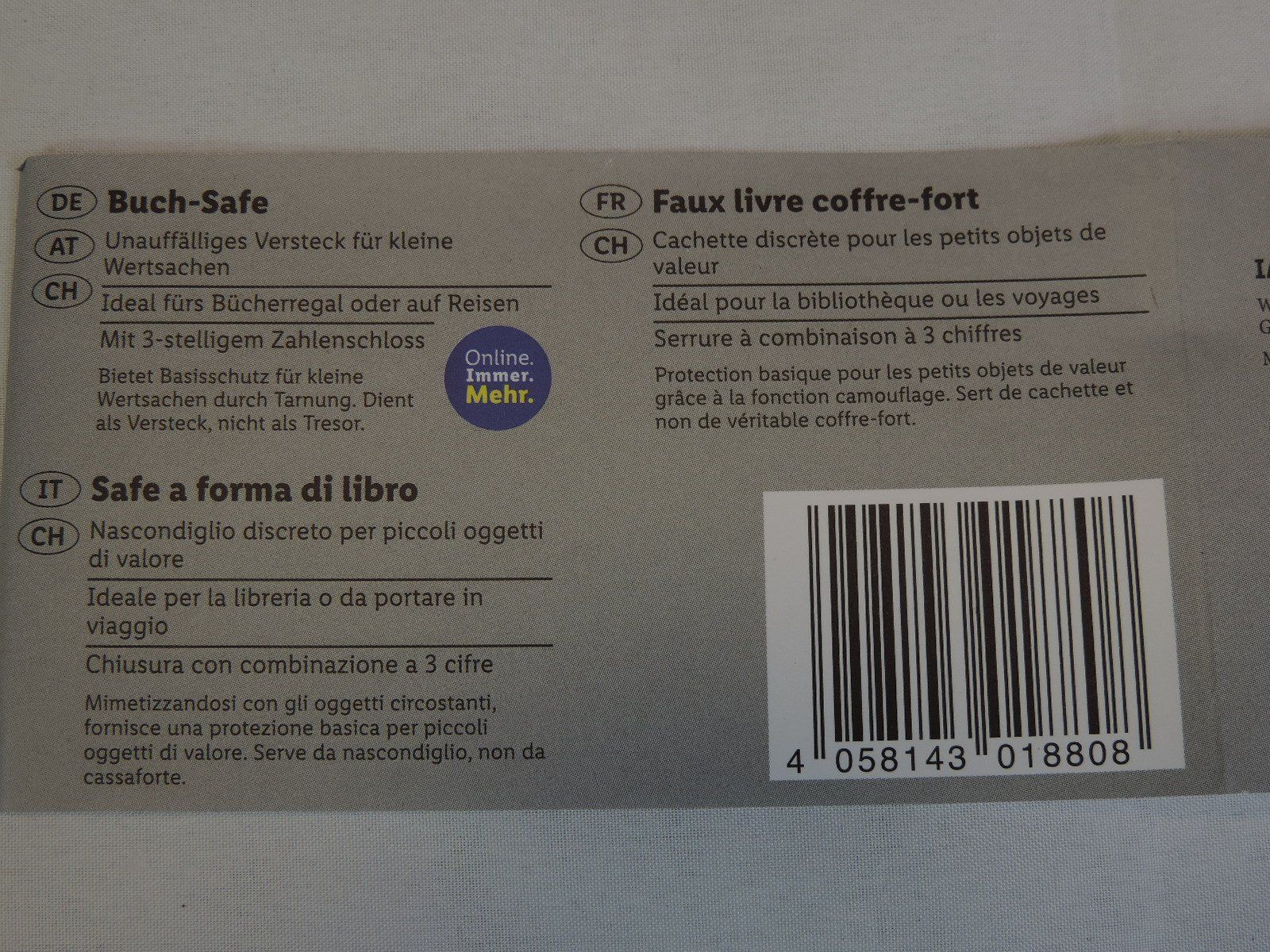 Tresor: Buchtresor, Einbruchschutz, Tresor – Neu und originalverpackt aus Duggingen von doogbua 4