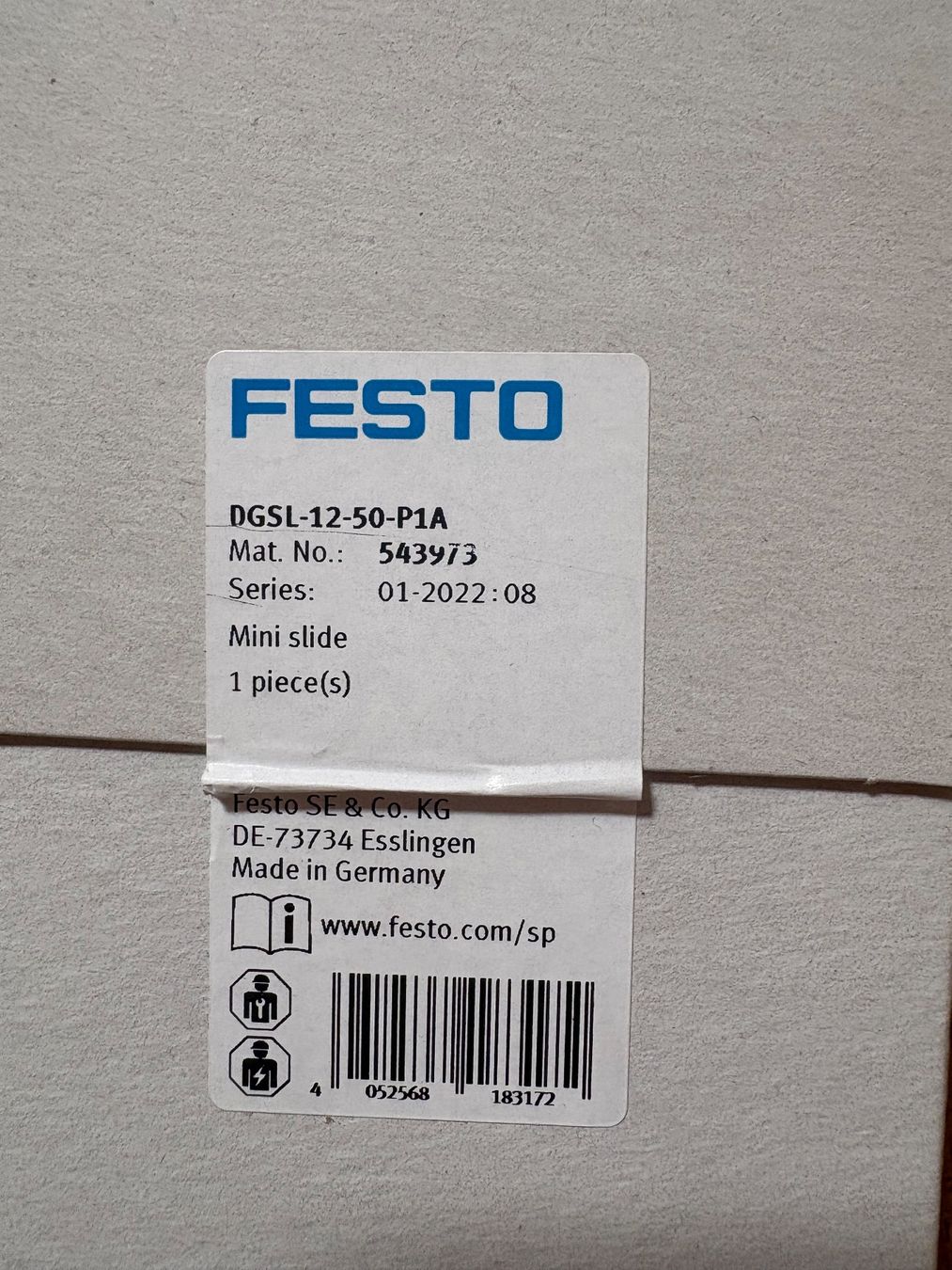Altre forniture industriali: Mini-Schlitten DGSL-12-50-P1A – Nuovo e nell'imballaggio originale da Hedingen venduto da Luana02 1