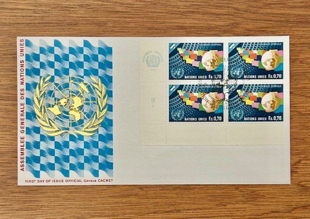 Tutti i francobolli: FDC Ersttagsbriefe United Nations Genève – Nuovo (secondo la descrizione) da St. Niklausen LU venduto da Seepferd11 2