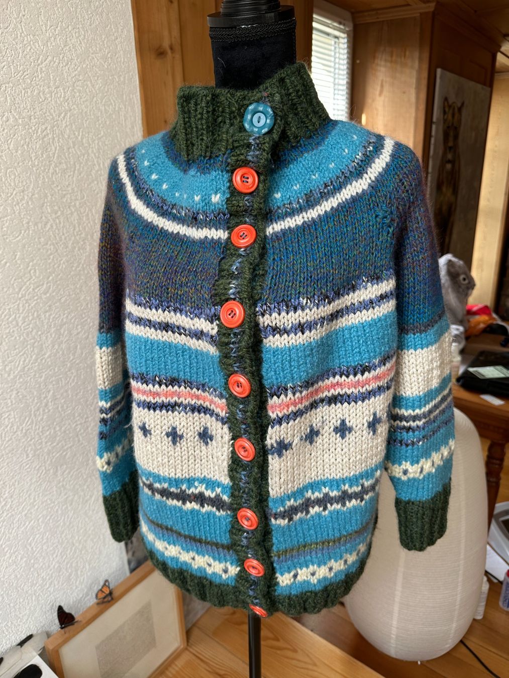 Giacche: Handgestrickte Jacke Wolle - einzigartig! 38/40 – Nuovo (secondo la descrizione) da Gümmenen venduto da FelizitasHermann