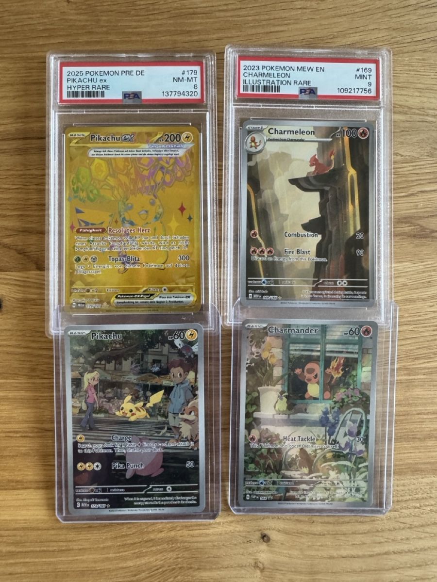 Pokémon Carte collezionabili: Pokemon PSA PIKACHU und CHARMELEON – Usato da Zeiningen venduto da flo_8cxw