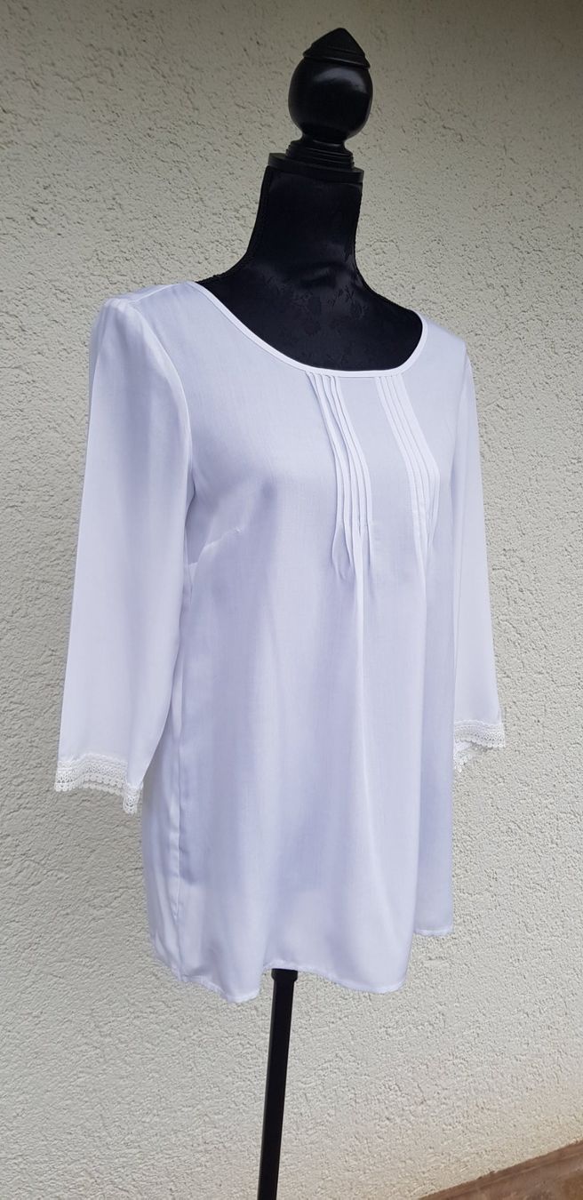 Top: Top Tunika weiss Alba Moda Gr. 36 – Nuovo (secondo la descrizione) da Mörschwil venduto da wunderkiste44 6