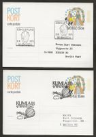 Ballon 2 Karten 1973 Schweden Luftpost