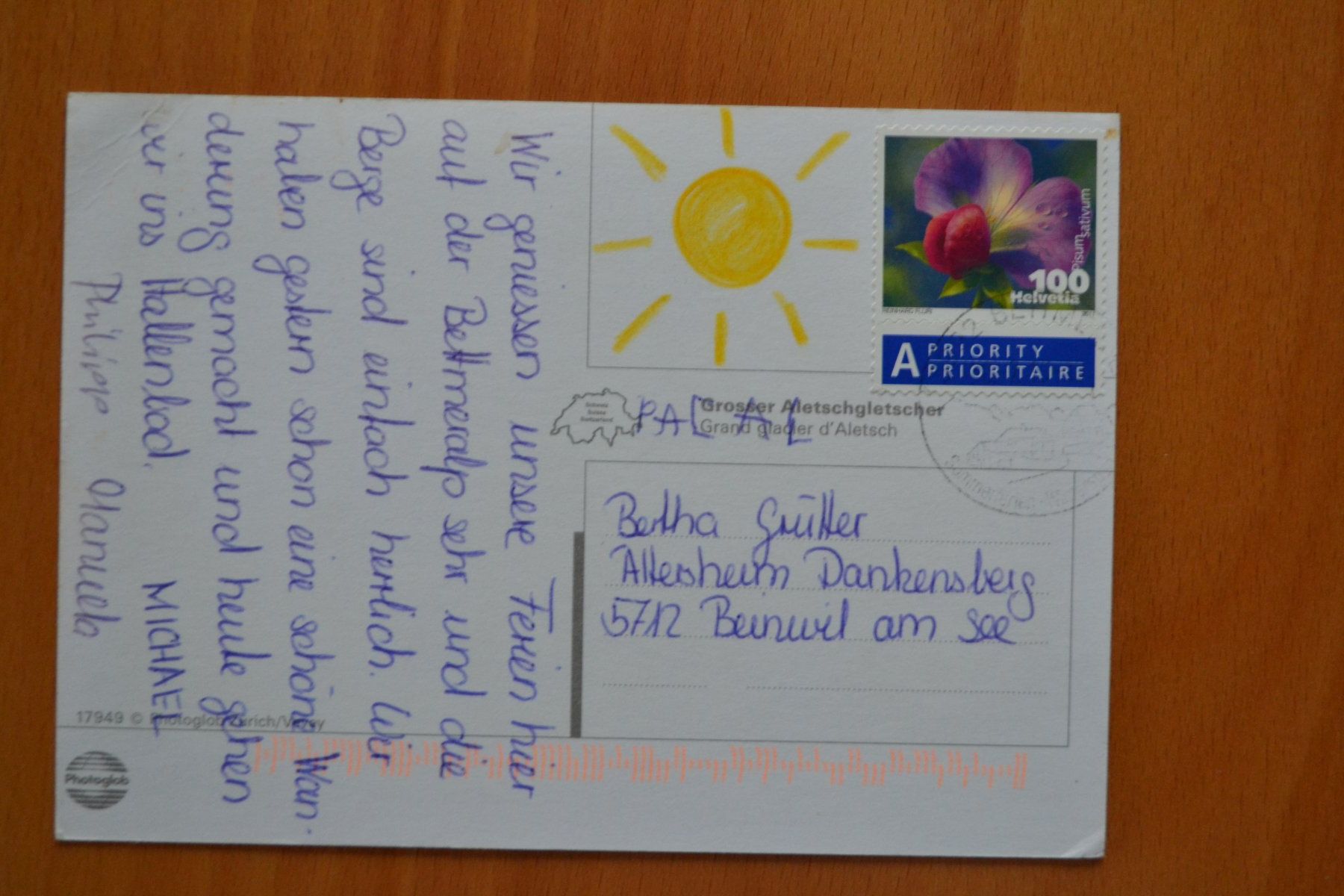 Cartoline postali: AK Aletschgletscher VS – Usato da Beinwil am See venduto da kajak55 1