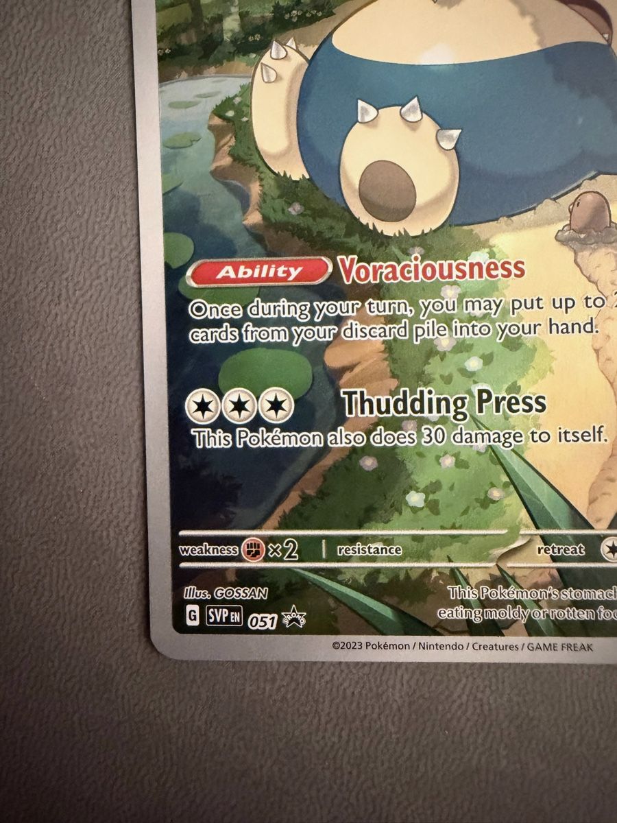Pokémon Carte collezionabili: Snorlax SV Black Star Promo – Usato da Biel/Bienne venduto da Anita.H67 4