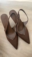 Escarpins bride arrière marron taille 37 bon état