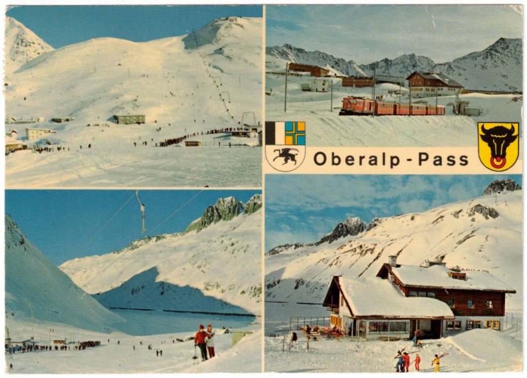 Cartoline postali: Oberalp - 4 Bild AK Oberalp-Pass – Usato da Binningen venduto da Mountainrider