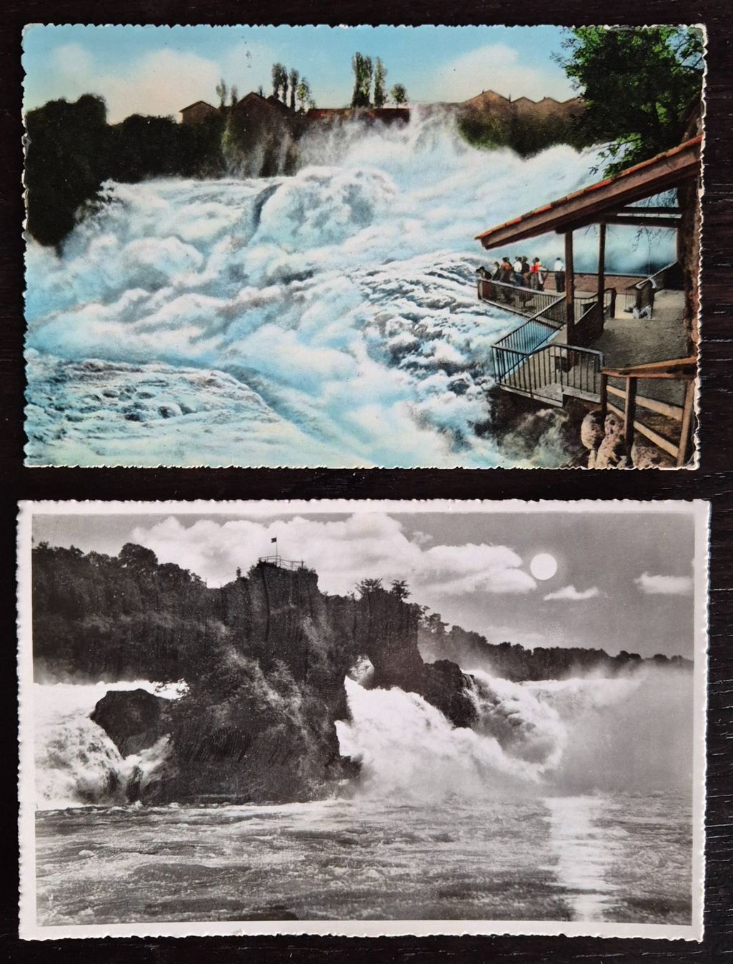 Cartoline postali: Postkarten Rheinfall 1951-54 – Usato da Buus venduto da papillon098