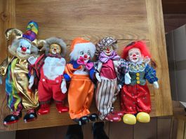 Sammlung von 14 Vintage-Clowns