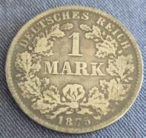 Münze Deutsches Reich 1 Mark 1875 Gut erhalten
