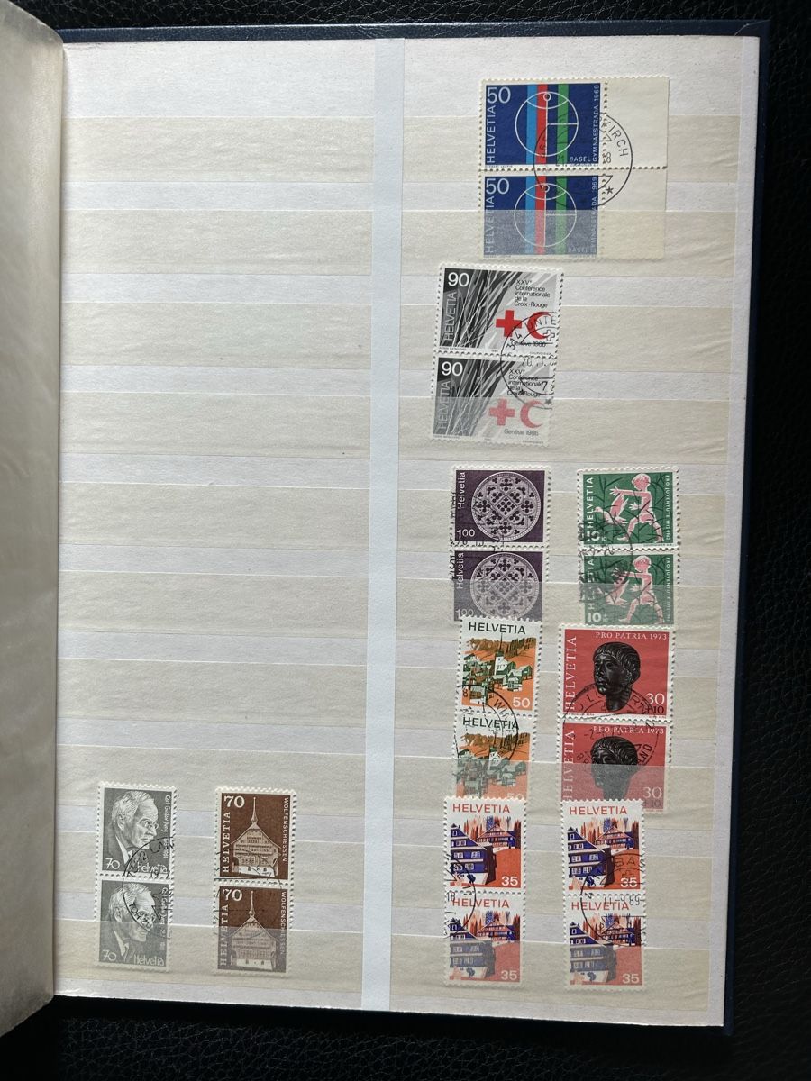 Alle Briefmarken: Briefmarkensammlung Schweiz – Gebraucht aus Emmen von Carbru 2