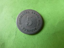 Dt. Reich 1874 B, 5 Pfennig