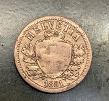1 Rappen 1851 (Bronze)