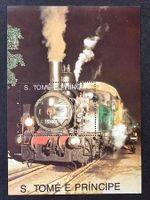 Sao Tome und Principe-Mi Block 254 ** (1991) Bahnmotive