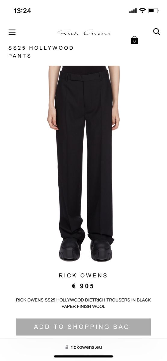 Rick Owens Pantaloni: Rick Owens pants (40 IT) – Usato da Vacallo venduto da kellyyy 4