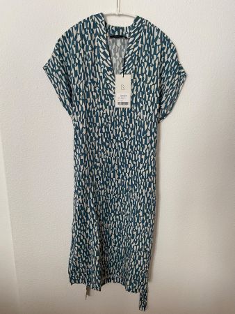 Robe d'été bleu-vert / Lenzing EcoVero (eco-friendly) NEUVE
