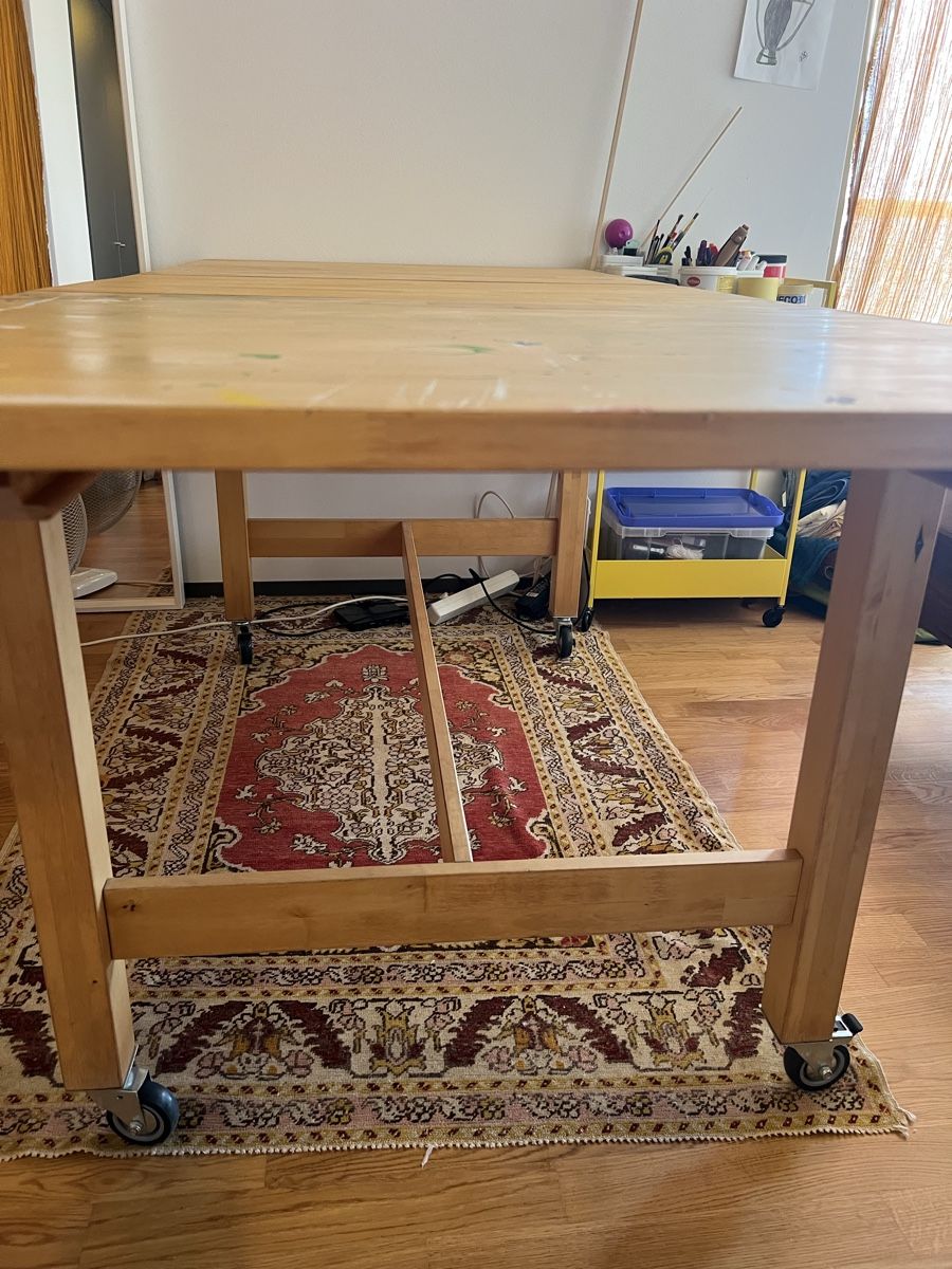 Tische: IKEA NORDEN table with wheels used condition – Gebraucht aus Wädenswil von puh_n8wy