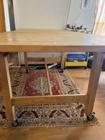 IKEA NORDEN table with wheels used condition