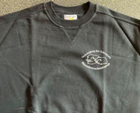 Switcher Sweatshirt schwarz XL mit Meerschweinchenmotiv