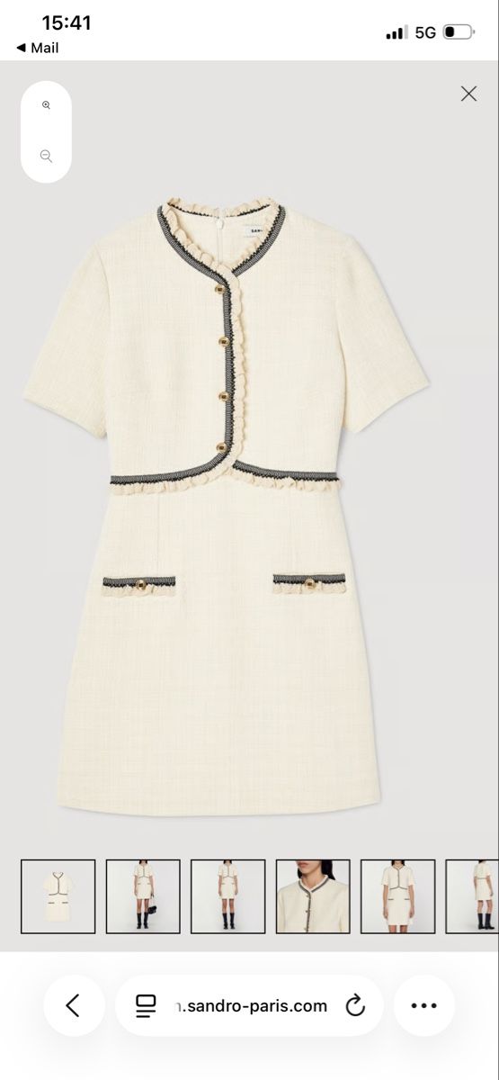 Sandro Robes: Sandro kurzes Tweed-Kleid Gr. 36 – D'occasion à Zürich par aglier 1