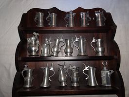 Zinnminiaturen Sammlung mit Gestell