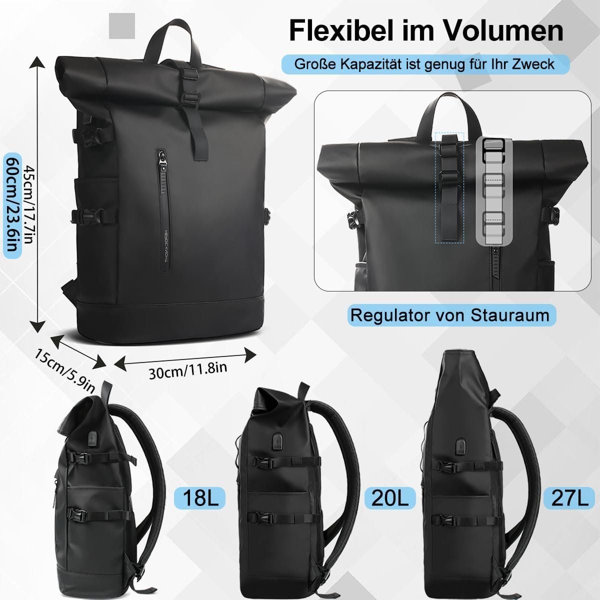 Zaini: Rolltop Extendo Rucksack – Nuovo e nell'imballaggio originale da Geneve venduto da Titi2008 5
