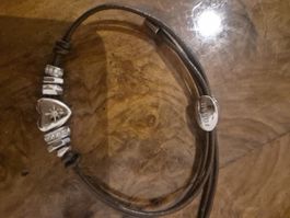 Fossil Bracelet Charm Silver Heart