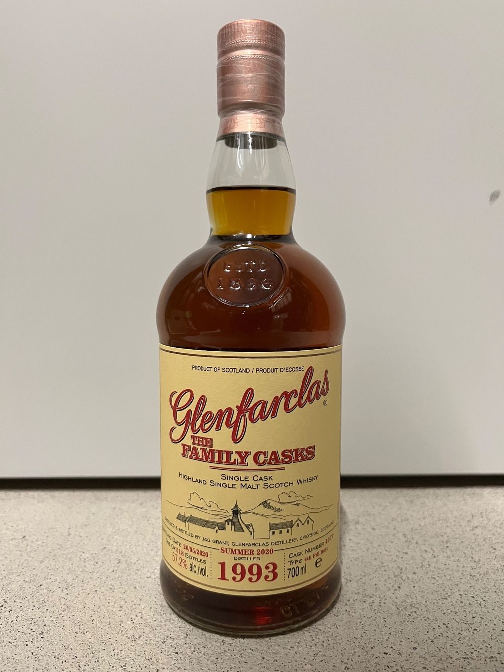 Glenfarclas Spirituosen: Glenfarclas 27yo 1993 (S20) 4677 – Neu und originalverpackt aus Mönchaltorf von Drammer 1