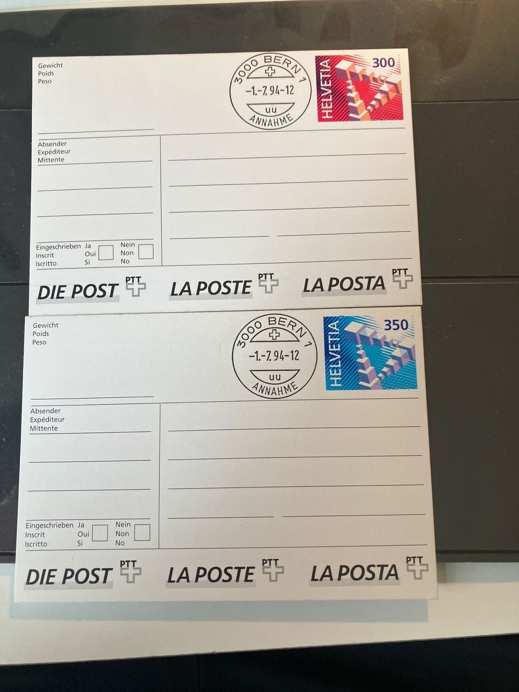Tutti i francobolli: FDC  Packetadressen – Usato da Baar venduto da Ramona10
