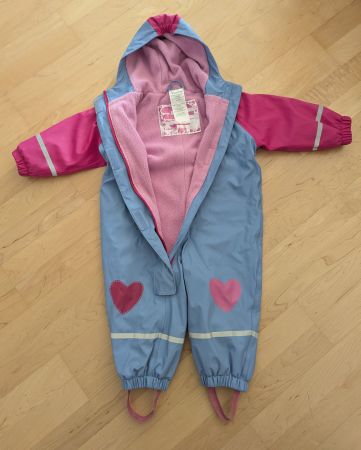 Matschanzug gefüttert Gr. 74/80 Mädchen neuwertig