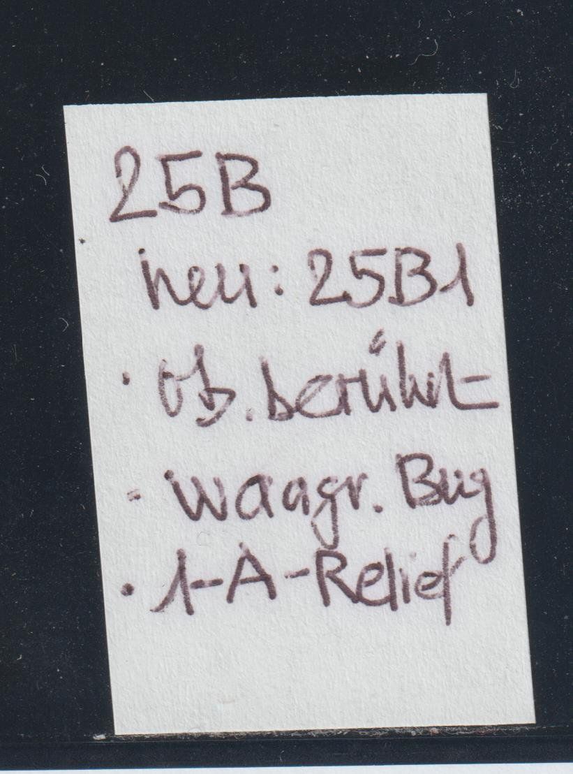 Alle Briefmarken: Strubel 25 B mit 1-A-Relief gestempelt – Gebraucht aus Siebnen von Fstaehli 2