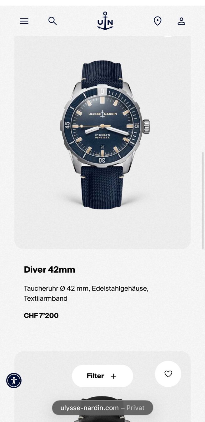 Ulysse Nardin Orologi: Ulysse Nardin Diver 42 Blue Fullset – Usato da Birsfelden venduto da Mynos 4