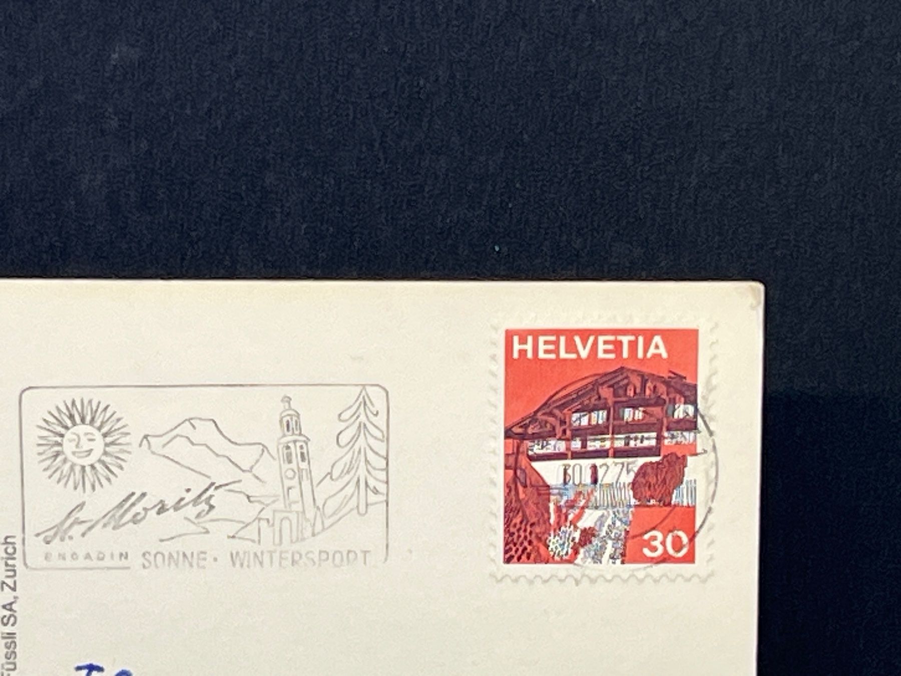 Cartoline postali: St. Moritz mit Piz Languard – Usato da Widnau venduto da Brusi9 1