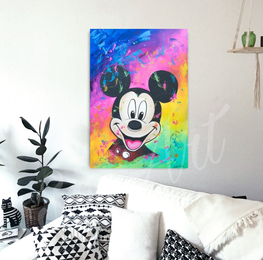 Dipinti: Acrylbild "Micky" Disney bunt Neu Unikat – Nuovo e nell'imballaggio originale da Rheinau venduto da Sussel 5