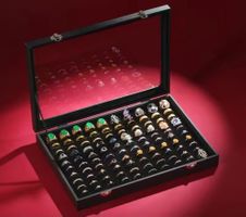 Ringbox mit 100 Fächern - Boîte bague avec 100 compartiments