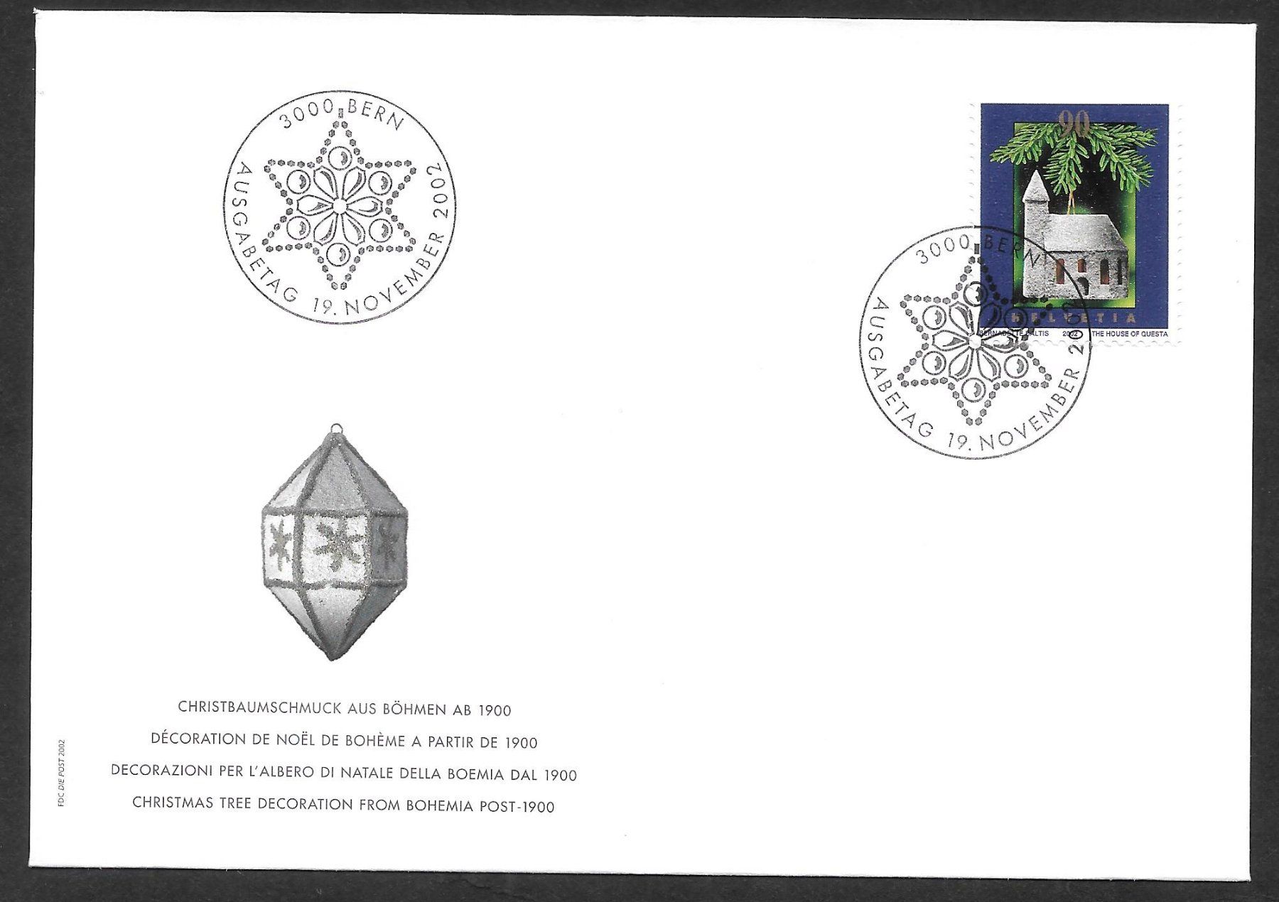 Tutti i francobolli: FDC 1072 Weihnachten ET 19.11.2002 – Nuovo (secondo la descrizione) da Olten venduto da clotaldi