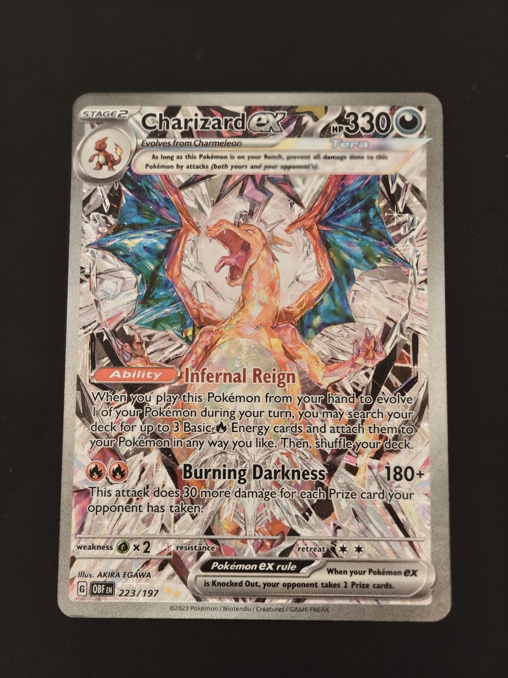 Pokémon Carte collezionabili: Charizard 223/197 EX EN – Nuovo (secondo la descrizione) da Therwil venduto da Cordachu_Trade